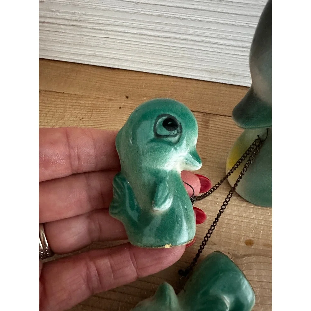 Rare Dolphin Chain Family Figurines